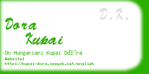 dora kupai business card